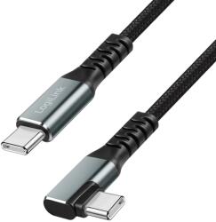 LogiLink USB 3.2 Type C Összekötő 90° Fekete 50cm CU0270 (CU0270)