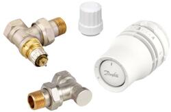Danfoss termosztatikus radiátorszelep SZETT - sarok (REDIA-RA click + RA-IN + RLV-S) (015G5333)
