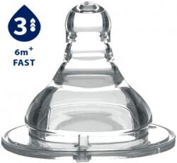 BabyOno suzetă anticolică din silicon - largă, 3 picături (8270048)