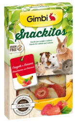 Gimborn Gimbi Gimbi Snackitos eper és banán 60 g - dogshop
