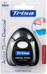 TRISA Ata dentara Active Clean Charcoal, 40 m, Trisa