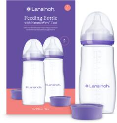 Lansinoh Pachet Biberoane cu flux rapid NaturalWave, +6 luni, 2*330 ml, Lansinoh