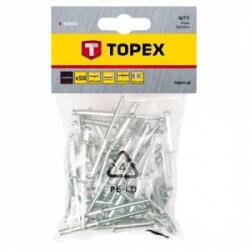 Topex Aluminium rivets 4.0 x 18 mm, 50 pcs
