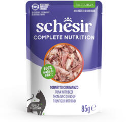 Schesir 24x85g Schesir Complete Nutrition Filet tonhal & marha nedves macskatáp - zooplus - 11 790 Ft