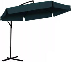 Brius Umbrela gradina tip banana cu mecanism inclinare, impermeabila, diametru 300 cm, husa inclusa, verde (GAO-2859)