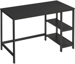 Brius Birou calculator cu raft lateral reglabil, cadru metalic, stil industrial, 120x60x76 cm, negru (EZ-LWD047B16)