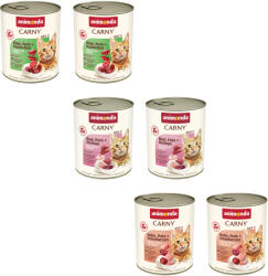 Animonda 6x800g animonda Carny Adult szárnyas- & marhaválogatás nedves macskatáp - zooplus - 8 990 Ft