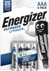 Energizer Ultimate Lithium AAA/mikro alkáli elem 1, 5 V (4 db) (LR03ULT-BP4)