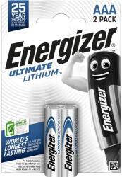 Energizer Ultimate Lithium AAA/mikro alkáli elem 1, 5 V (2 db) (LR03ULT-BP2)
