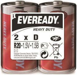 Energizer EVEREADY góliát szén-cink elem 1, 5 V (2 db) (R20HD-SHP2)
