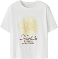 NAME IT tricou pentru fete cu mâneci scurte cu model alb (14E477)