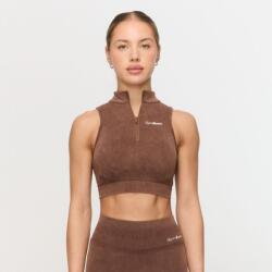 GymBeam Fierce varrásmentes sportmelltartó Brown XS