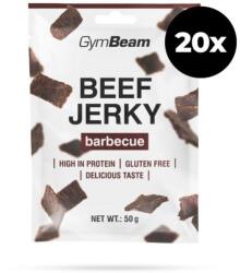 GymBeam Beef Jerky szárított marhahús 20 x 50 g barbecue