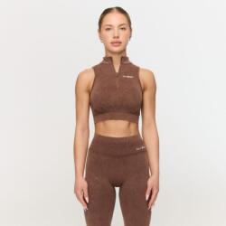 GymBeam Fierce varrásmentes sportmelltartó Brown XL