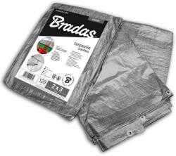 Bradas Ponyva, ezüst 3x4 m, 120gr/nm(K15)-(A névleges mérettől a valós méreteltérés akár 5% is lehet. ) (PL12034)