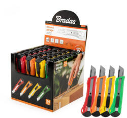 Bradas Tapétavágó klt. 24db-os, 18mm-es letörhető penge (DIY-KN1828-SET)