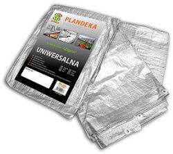 Bradas Ponyva, ezüst 5x8 m, 120gr/nm(K5)-(A névleges mérettől a valós méreteltérés akár 5% is lehet. ) (PL12058)