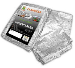 Bradas Ponyva, ezüst 3x5 m, 120gr/nm(K12)-(A névleges mérettől a valós méreteltérés akár 5% is lehet. ) (PL12035)
