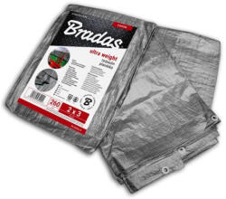 Bradas Ponyva, ezüst 3x5 m, 260gr/nm(K6)-(A névleges mérettől a valós méreteltérés akár 5% is lehet. ) (PL2603-5)