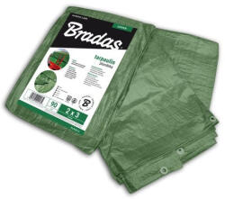 Bradas Ponyva, zöld 5x6 m, 90gr/nm(K8)-(A névleges mérettől a valós méreteltérés akár 5% is lehet. ) (PL9056)