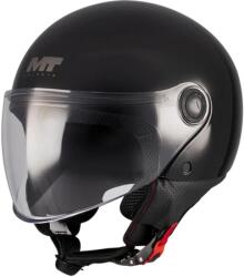 MT Helmets Cască de motocicletă deschisă MT Street S Pure A1 neagră (MT133800PA11)