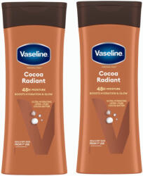 Vaseline Cocoa Radiant testápoló (2x400 ml)