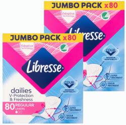 Libresse Dailies Fresh & Protect Regular tisztasági betét (2x80 db)