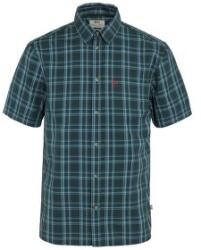 Fjällräven Övik Lite Shirt SS Men Cămașă cu mânecă scurtă Dark Navy-Dawn Blue XL