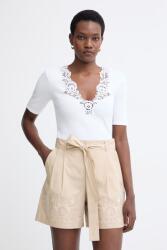 Twinset T-shirt női pamut - fehér M