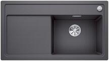 BLANCO ZENAR 5S-F PD SILGRANIT® PuraDur® C-overflow® palaszürke színű mosogatótálca / gránit beépíthető mosogató, tartozék nélkül, excenterrel, jobbos, 523874 (523874)