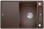 BLANCO AXIA III 45 S-F kávé színű PuraDur Silgránit mosogatótálca / gránit beépíthető mosogató / kőris vágódeszka tartozékkal / excenterrel, 523198 (523198)