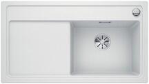 BLANCO ZENAR 5S-F PD SILGRANIT® PuraDur® C-overflow® fehér színű mosogatótálca / gránit beépíthető mosogató, tartozék nélkül, excenterrel, jobbos, 523876 (523876)