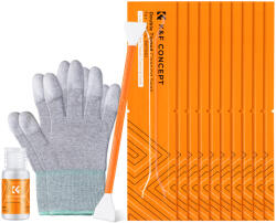 K&F Concept 3in1 APS-C Szenzor Tisztító Dupla-oldalú - CMOS 16mm (10db) +20ml Tisztító-folyadék + PU Pornélküli Kesztyű (SKU.1960)