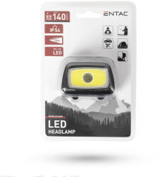 Entac 5+3W EHL-3N5-PB elemes Fekete Fejlámpa (Entac-EHL-3N5-PB)