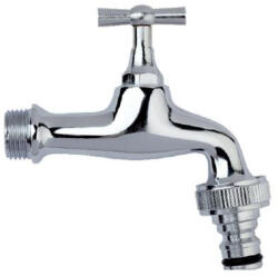 Pan-Italia Kerti csap 1/2" tömlővéges KRÓM Panitalia (995-CR-NEW)