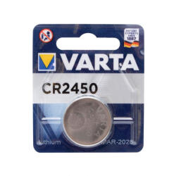 Somogyi Elektronic VARTA CR2450 gombelem, lítium, CR2450, 3V, 1 db/csomag (VARTA CR2450)