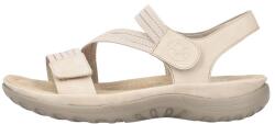 RIEKER Sandale dama, Rieker, 64870-62-Bej, casual, piele ecologica, cu talpa joasa, bej (Marime: 41)
