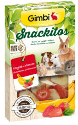 Gimborn Gimbi Gimbi Snackitos eper és banán 60 g - falatozoo