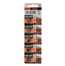 Somogyi Elektronic Maxell LR44 gombelem, alkáli, LR44, 1, 5V, 10 db/csomag (Maxell LR44)