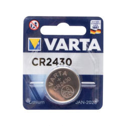 Somogyi Elektronic VARTA CR2430 gombelem, lítium, CR2430, 3V, 1 db/csomag (VARTA CR2430)