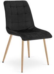  Scaun de masa SPLIT VELVET, neagra