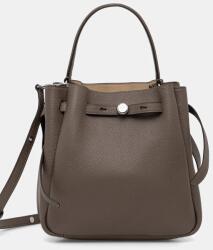 Tory Burch bőr táska Romy Bucket - barna Univerzális méret