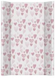 CEBA Pad de infasat 2 colturi cu placa solida (50x70) Ultra Light Lots of Love (AGSW-204-000-748) Saltea de infasat