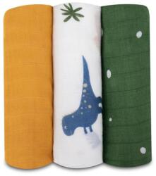 Lionelo Scutece din bambus Bamboo Set Dino, 3 buc (AGSLO-BAMBOO_SET_DINO)