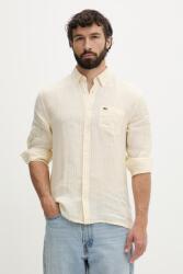 Lacoste férfi vászon ing - sárga 40 - answear - 36 990 Ft