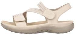 RIEKER Sandale dama, bej, casual, din piele ecologica, cu talpa joasa si inchidere velcro, Rieker 64870-62-Bej (Marime: 36) (64870-62-Bej-36)