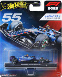 Mattel Hot Wheels Premium: Echipa de Formula 1 Atlassian Williams Racing #55 - mașinuță de Formula 1 1/64 - Mattel (HRV11/JKD85)