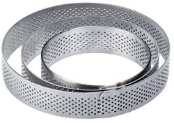 La Pavoni TART RING, kerek perforált tart forma, rozsdamentes acél, 7 cm (XF7020)