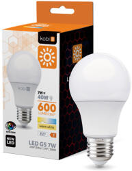 Kobi LED izzó E27 gömb alakú 7W 600lm 3000K Meleg 270° Kobi (KOBZAR1180)