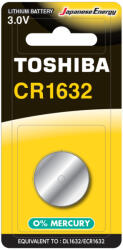 Toshiba Specialized Lithium Battery CR 1632 3V bliszter 1 db (TOSBAT0555)
